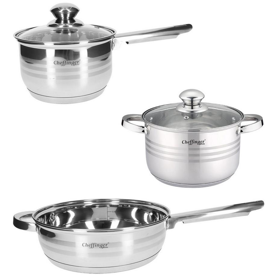 Cheffinger Set da cucina 12 pezzi inox  