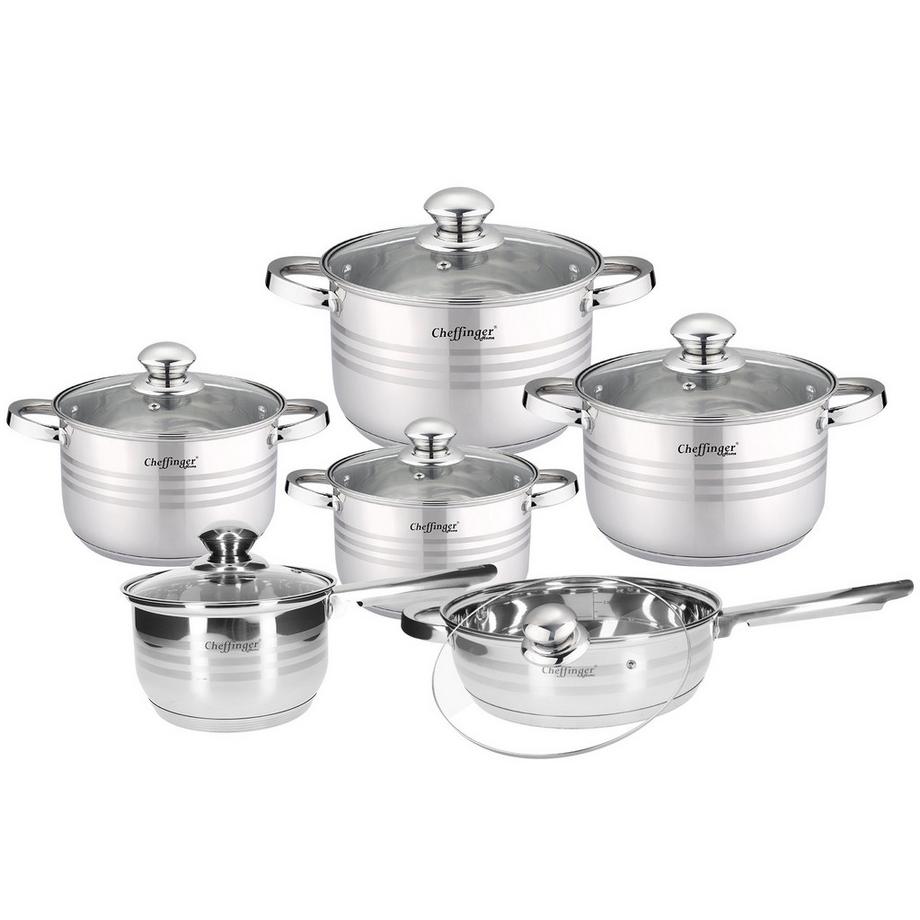 Ensemble de Cuisine 12 Pièces en Inox