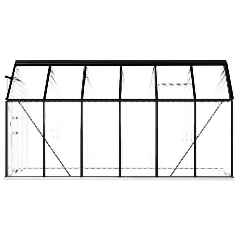 VidaXL Gewächshaus aluminium  
