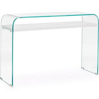 mutoni Console Line Wood blanc 110x35  