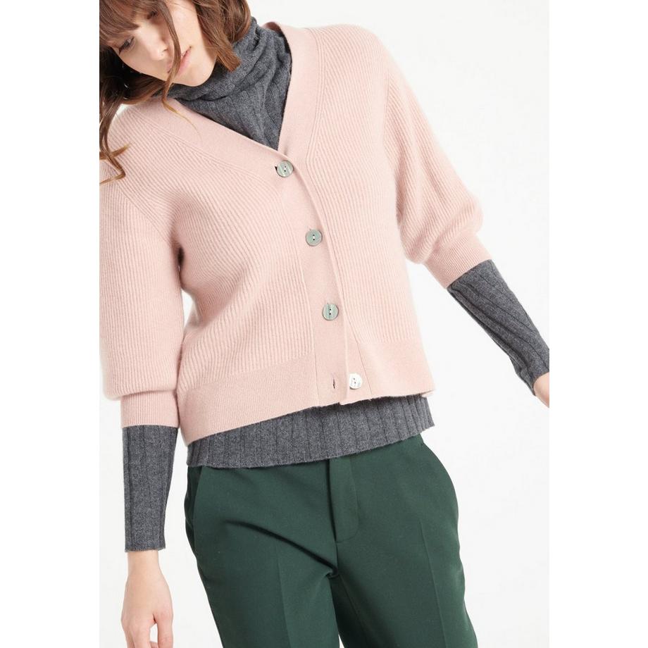 Studio Cashmere8 MIA 13 Cardigan Col V Manches Courtes  