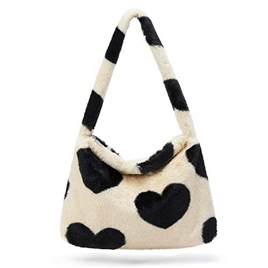 Only-bags.store Sac à Bandoulière Petit en Peluche  