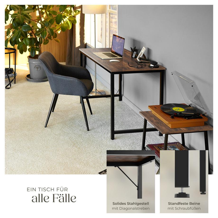 Tectake Bureau JENKINS Style industriel  