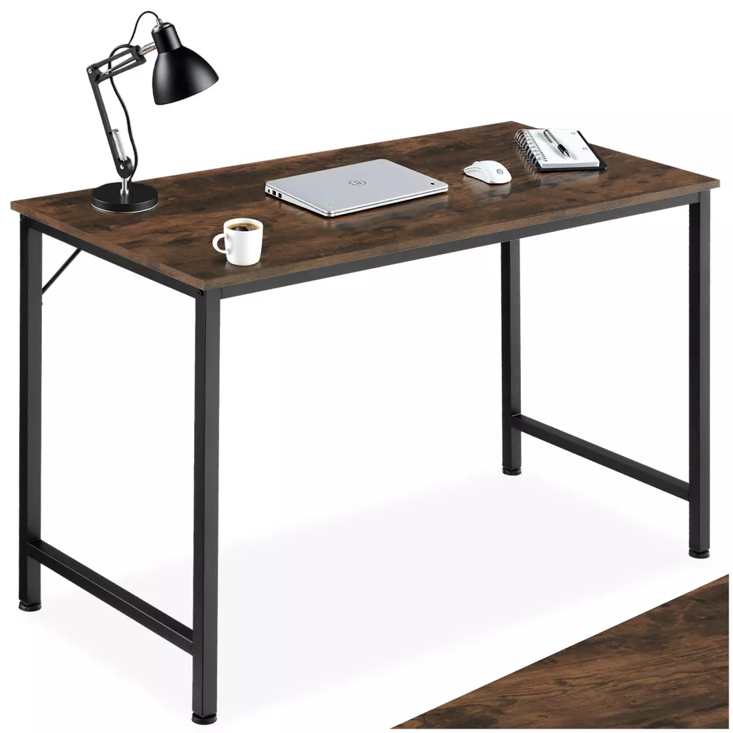 Tectake - Bureau JENKINS Style industriel, 120cm, Marron