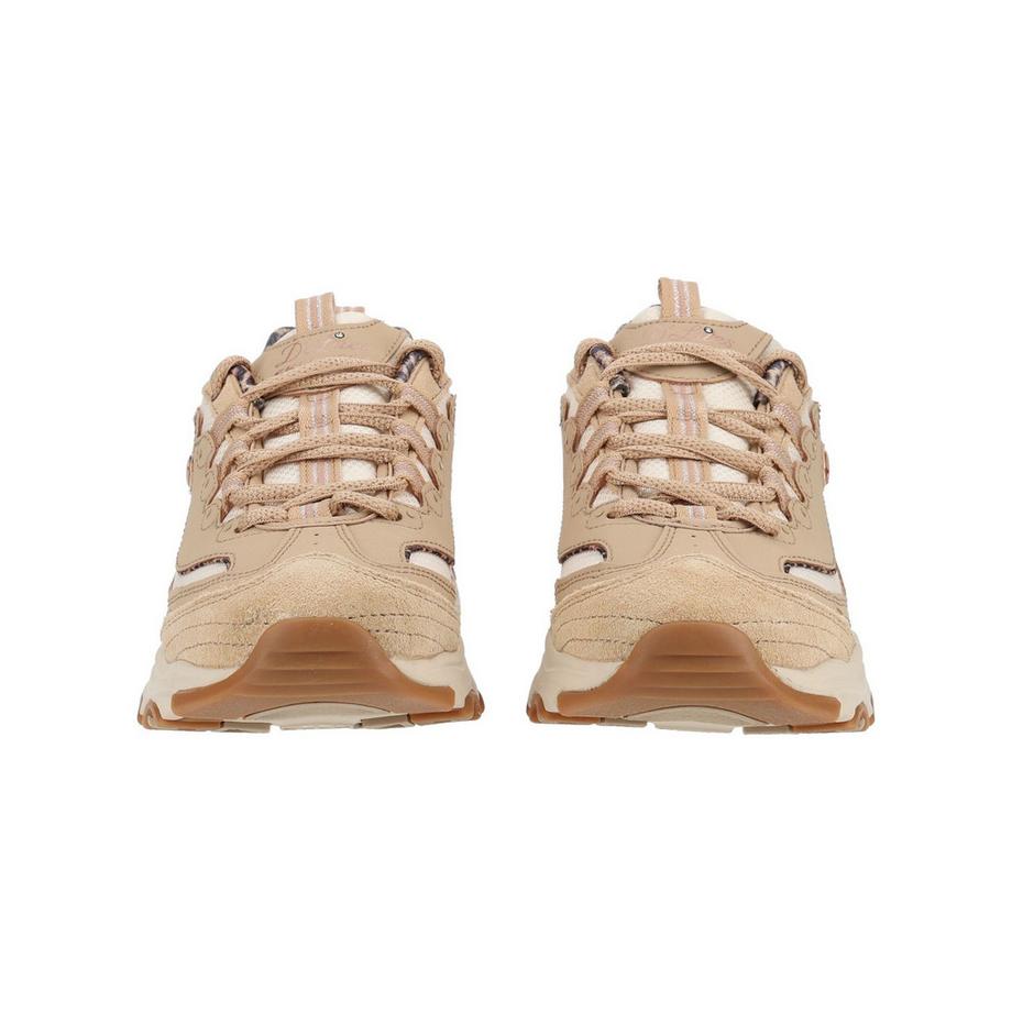 SKECHERS D'Lites Sneaker avec accents imprimé léopard  