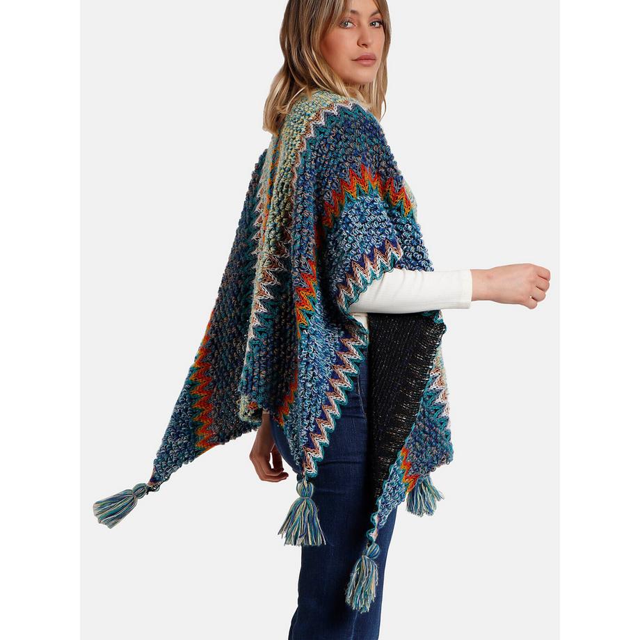 Admas Azteca Offener Poncho  
