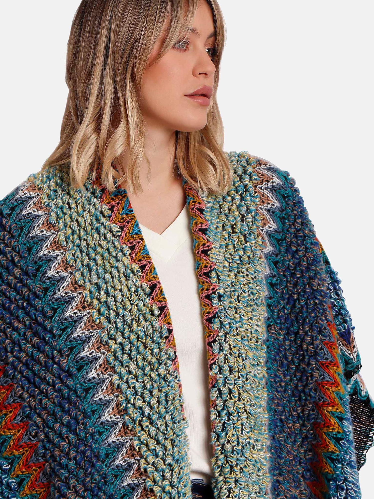 Admas  Poncho ouvert Azteca 