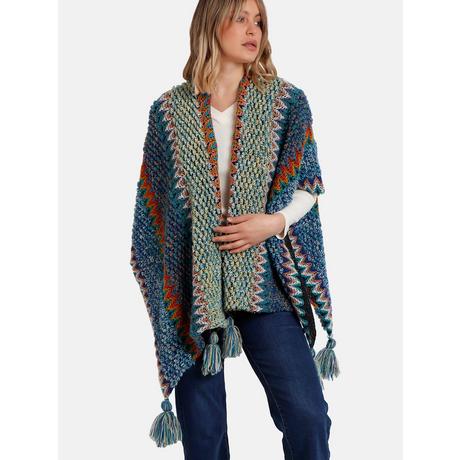 Admas  Poncho ouvert Azteca 