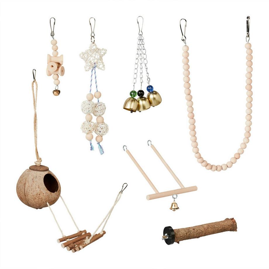 B2X  Vogelspielzeug in 7 Teilen 