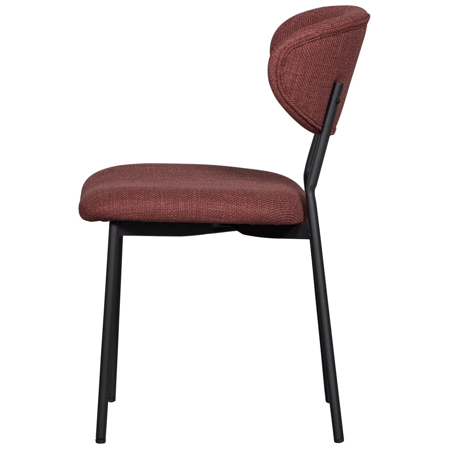 mutoni Chaise de salle à manger Kjeld rouge  