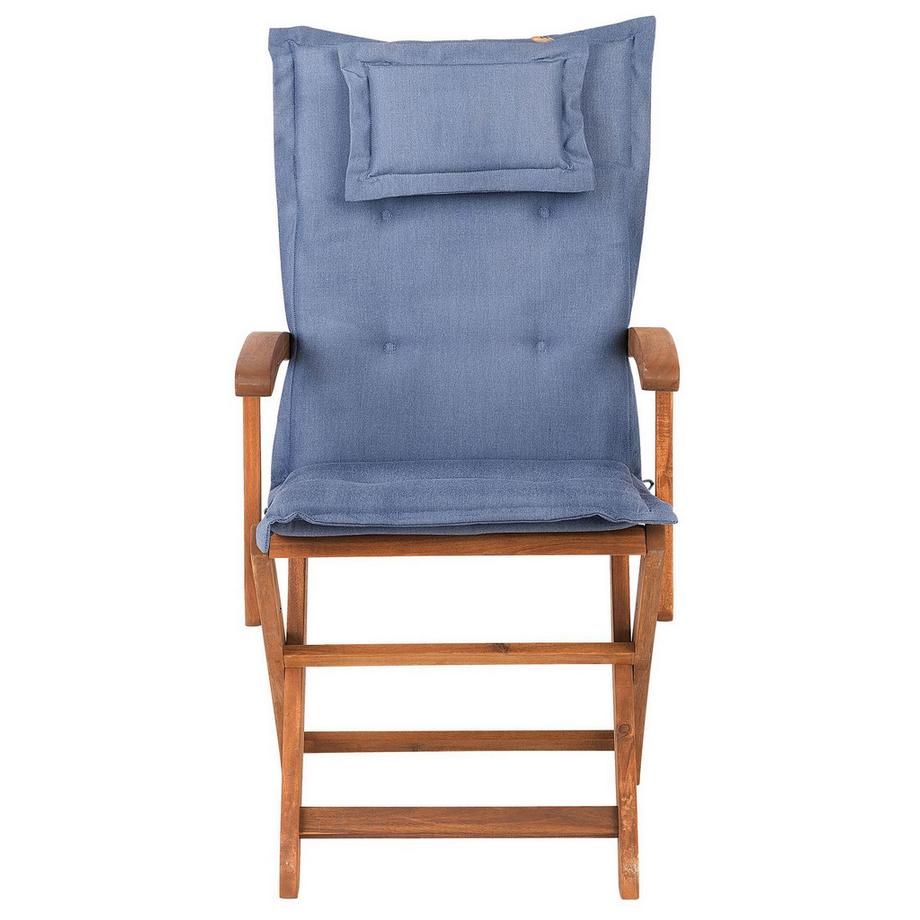 Beliani Chaise de jardin en Acacia Traditionnel MAUI  