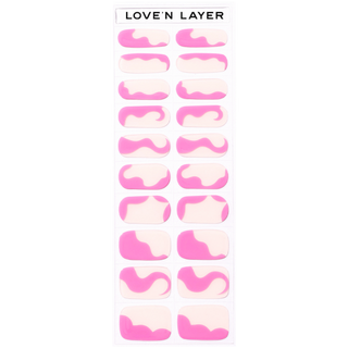 Lovenlayer  Autocollants pour ongles Abstraction Poppy Pink 