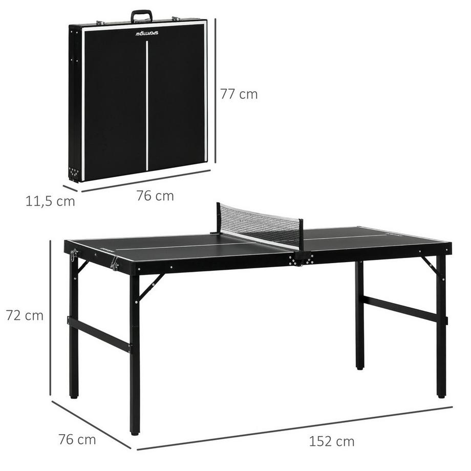 Northio  Mini-Klapp-Tischtennis-Set mit Netz für Indoor-Spiele 