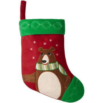 Botte de Saint Nicolas avec motif d’ours