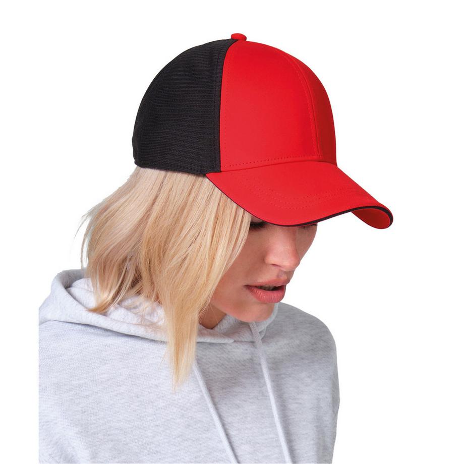 Beechfield Club Baseballmütze mit Kontrastdetail  