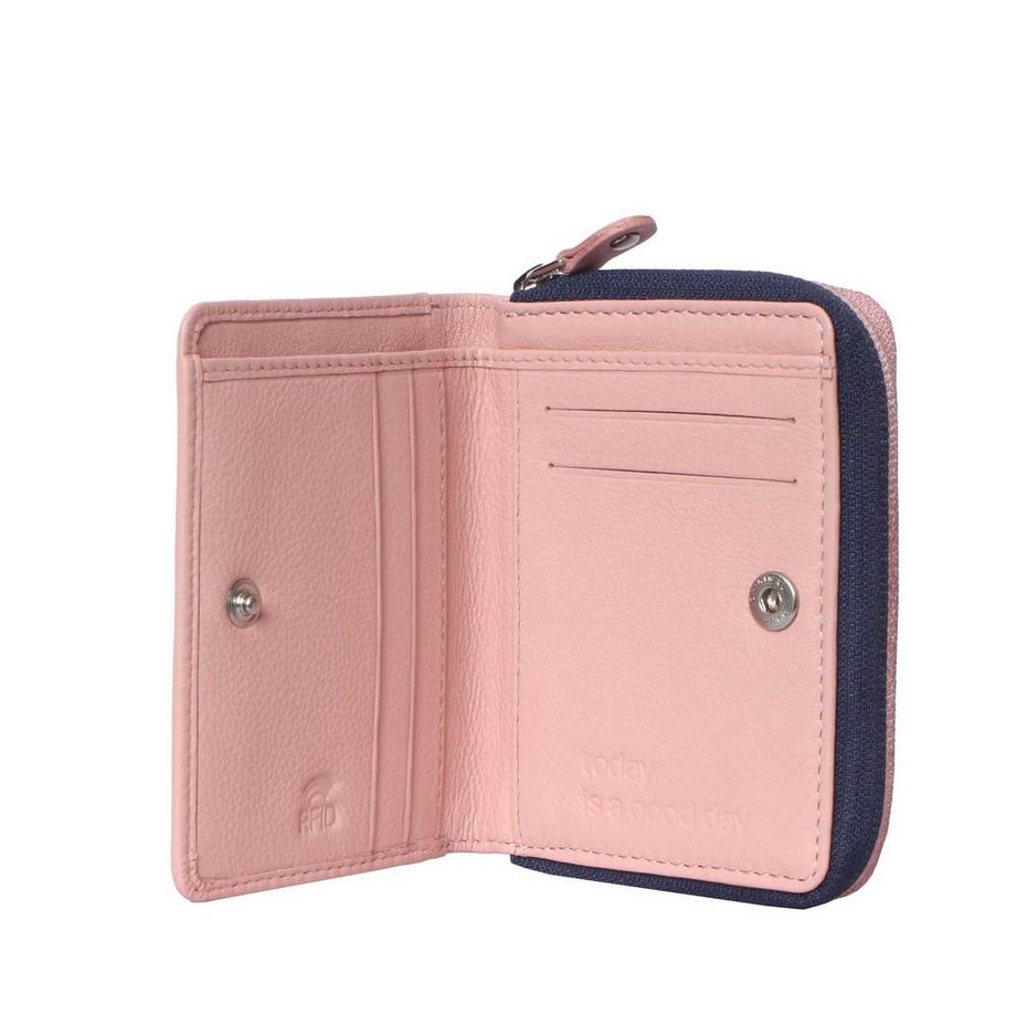 VARGU Lyne 1-A Portefeuille en Cuir Véritable  