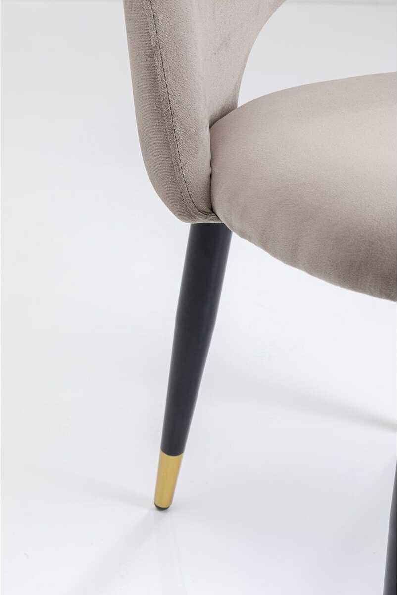 KARE Design Stuhl Iris Velvet Taupe (2-Set)  