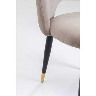 KARE Design Stuhl Iris Velvet Taupe (2-Set)  