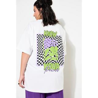 Studio Untold  T-Shirt, oversized, Schachbrett-Rückenprint 