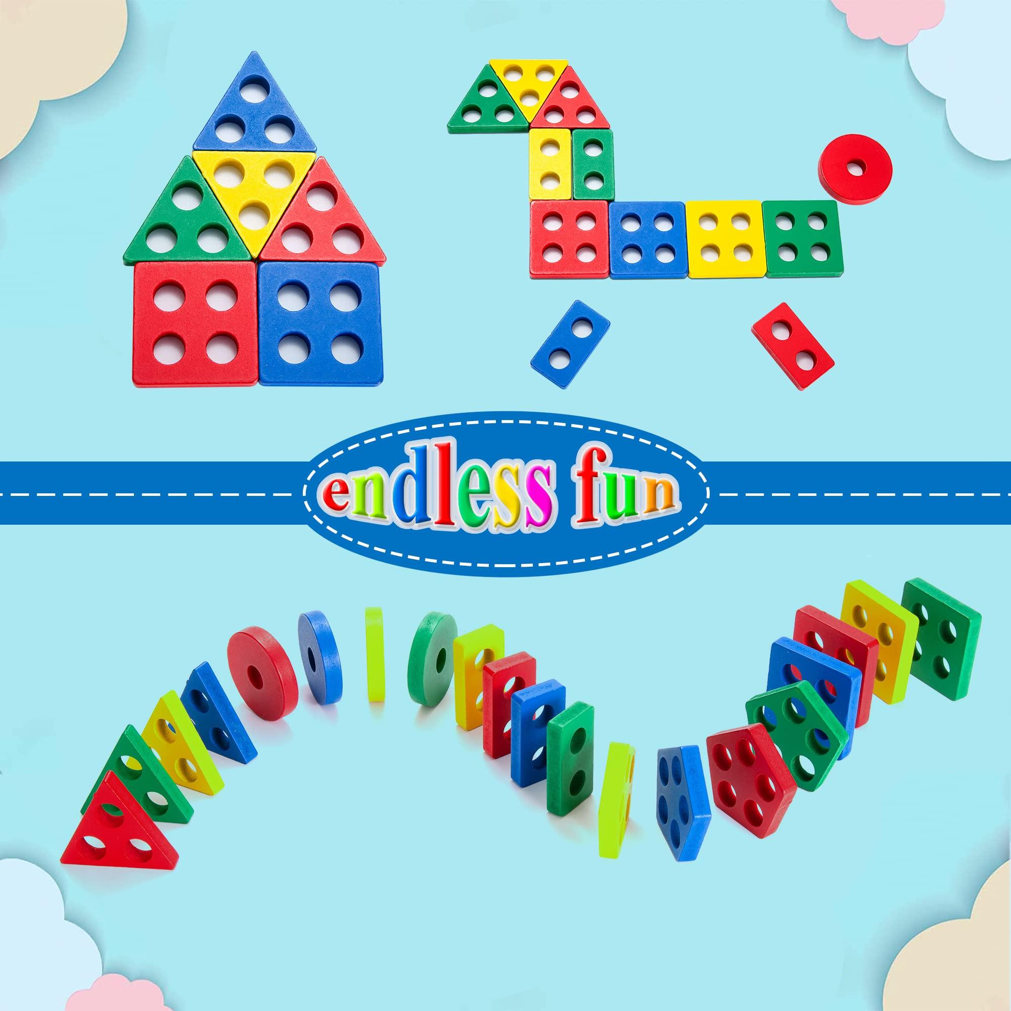 Activity-board  Hölzernes Sortier- und Stapelspielzeug, Farben und Formen Puzzle Stacker 