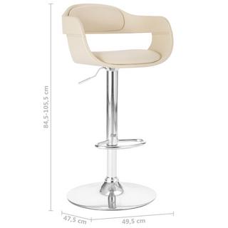 VidaXL Chaise de bar cuir artificiel  