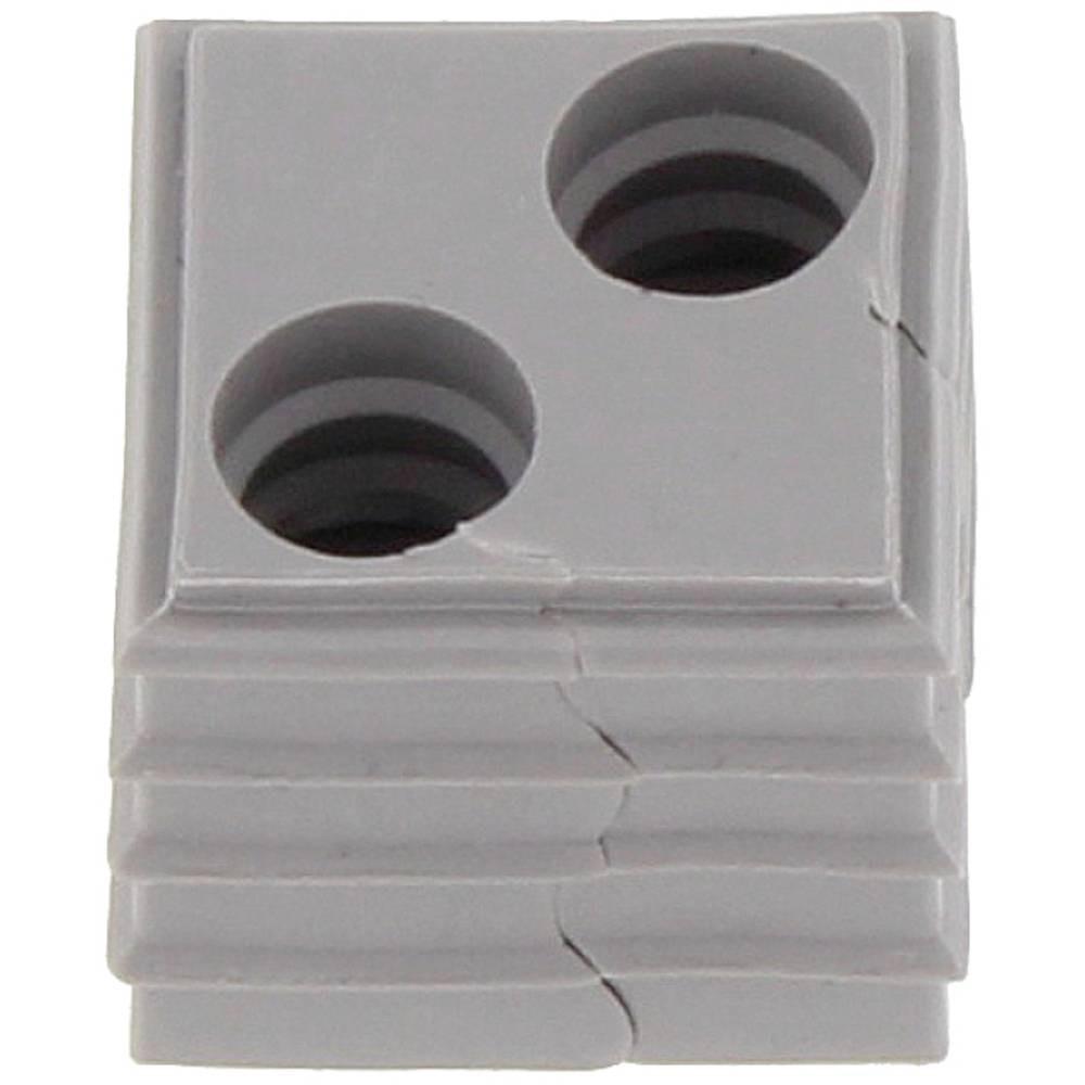 CONTA-CLIP  KDS-DE 2X8 GR Dichtelement Thermoplastisches Elastomer Grau 10 St. 