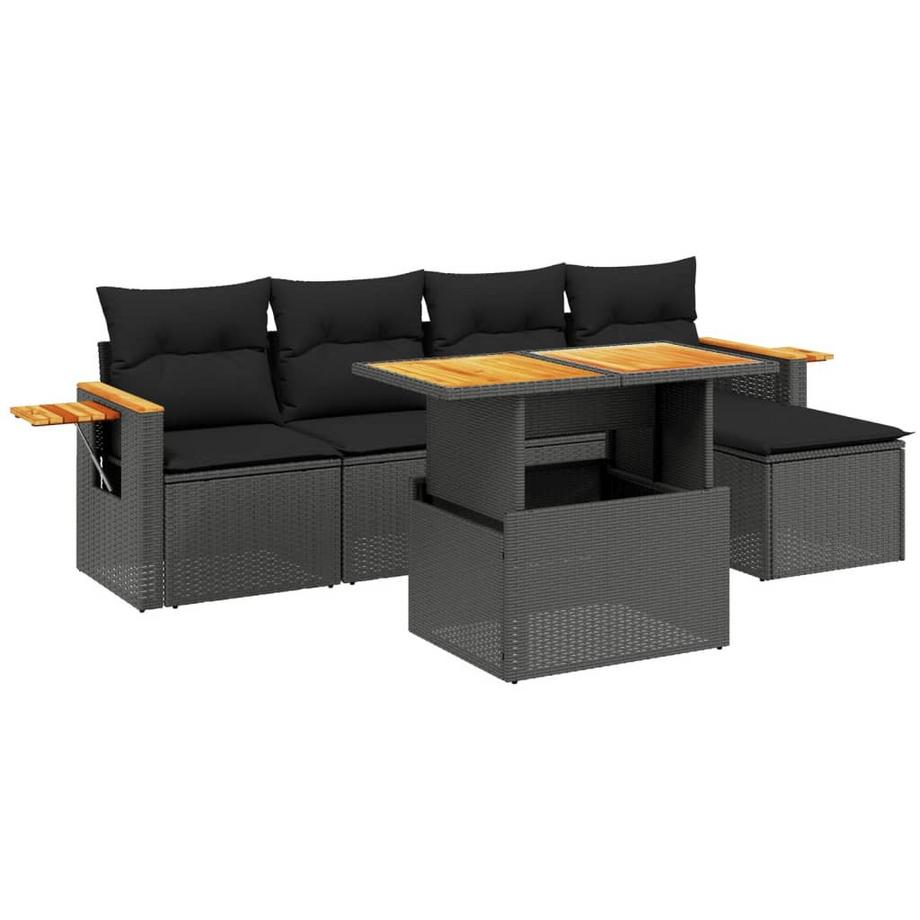 set divano da giardino Polirattan