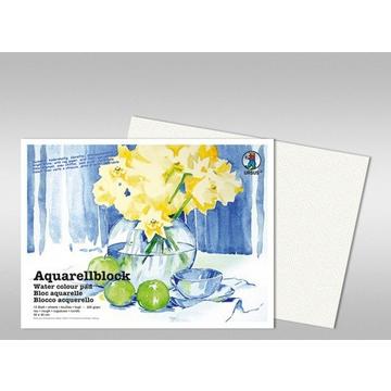 URSUS Aquarellpapier 24x32cm 9320000 200g, weiss 10 Blatt