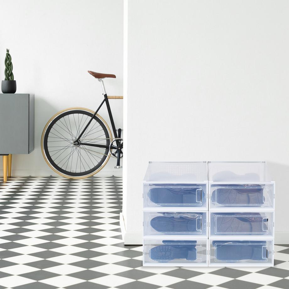 Northix Scatole portaoggetti per stivali, set da 6  