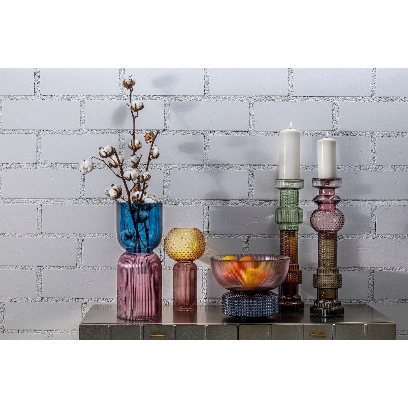 KARE Design Bougeoir Marvelous Duo Rose Olive 49cm  