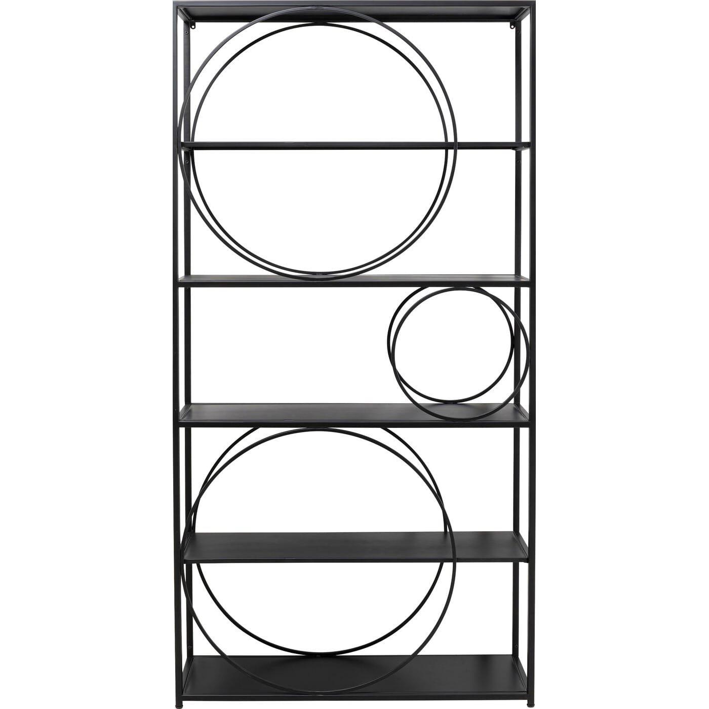 KARE Design Scaffale Circle nero 100x200  