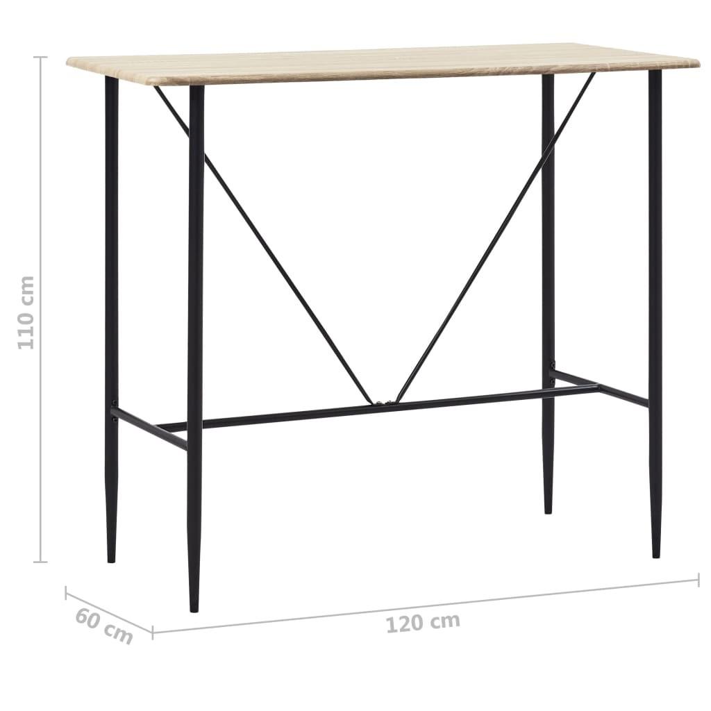 VidaXL Table de bar mdf  