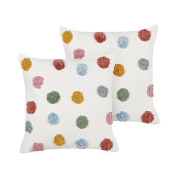 Lot de 2 coussins en Coton Moderne WALLFLOWER