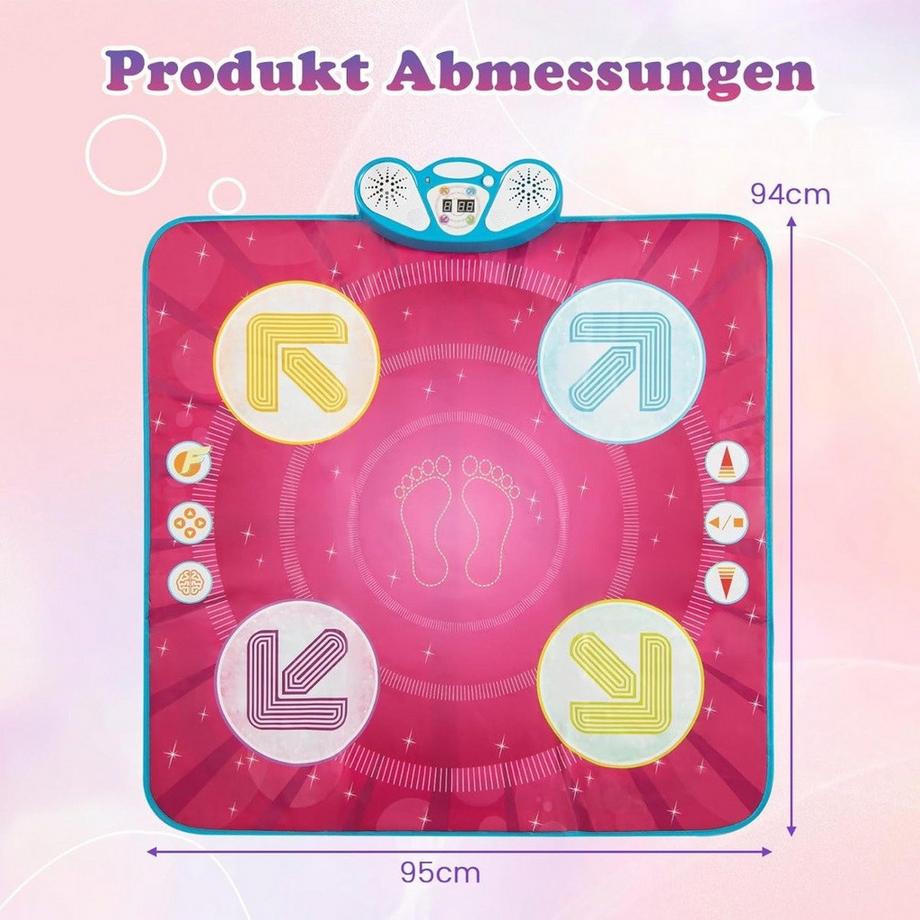 Northix  Tapis de danse pour enfants avec musique et jeux 