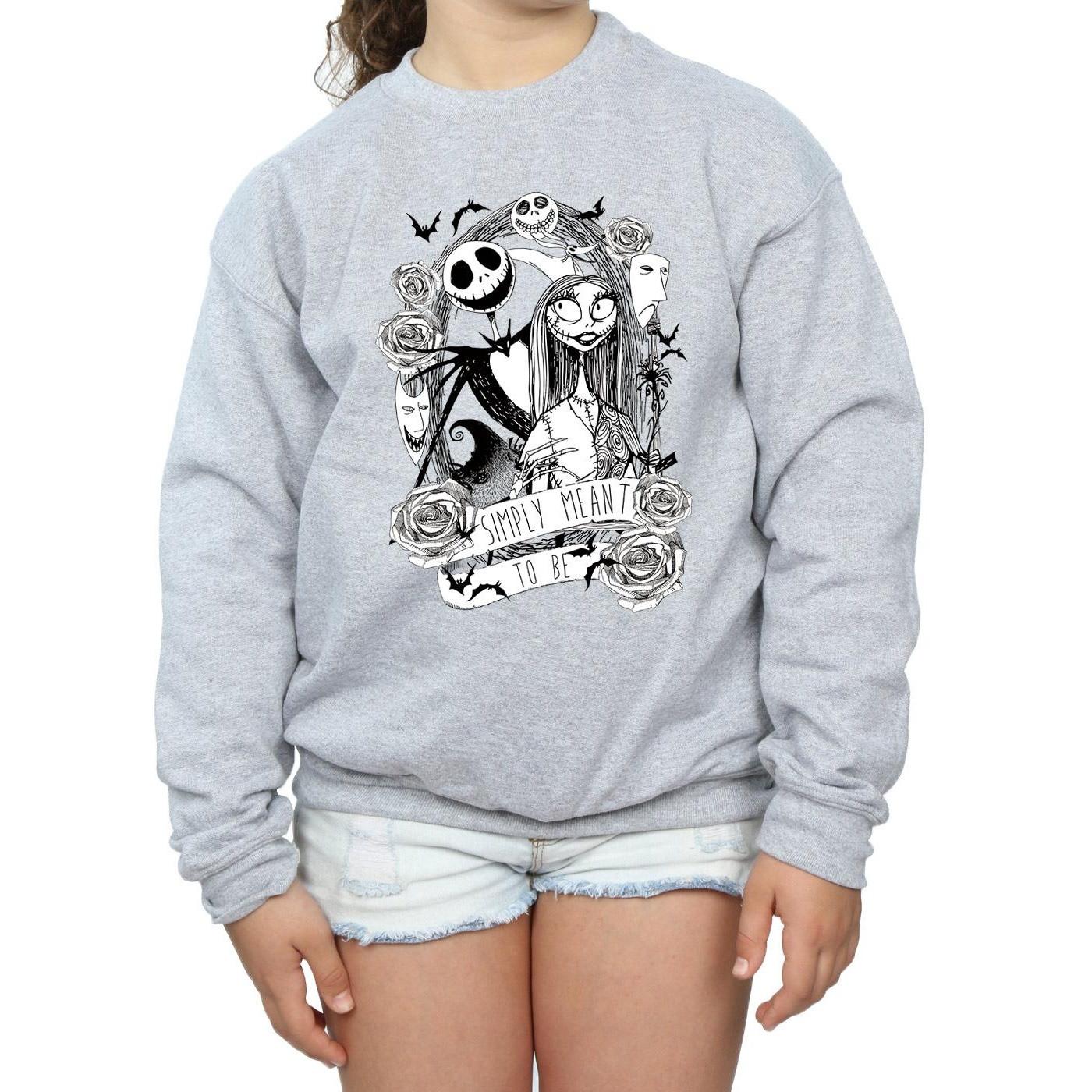 Disney  Nightmare Before Christmas Simply Meant To Be Sweatshirt 