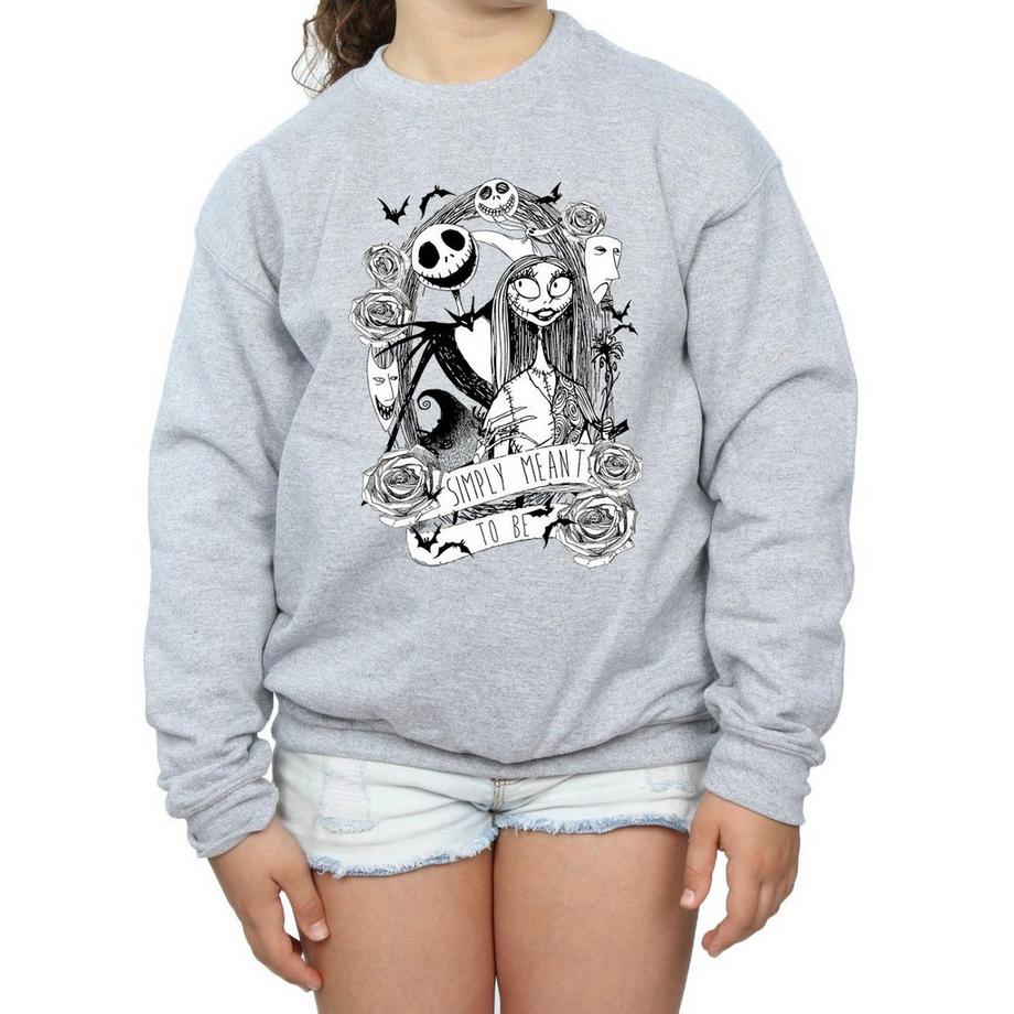 Disney  Nightmare Before Christmas Simply Meant To Be Sweatshirt 