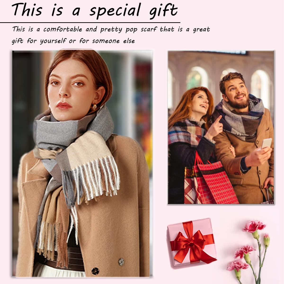 Only-bags.store Plaid Poncho Weicher Hochwertiger Winter Strickschal mit Quasten  