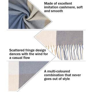 Only-bags.store Plaid Poncho Weicher Hochwertiger Winter Strickschal mit Quasten  