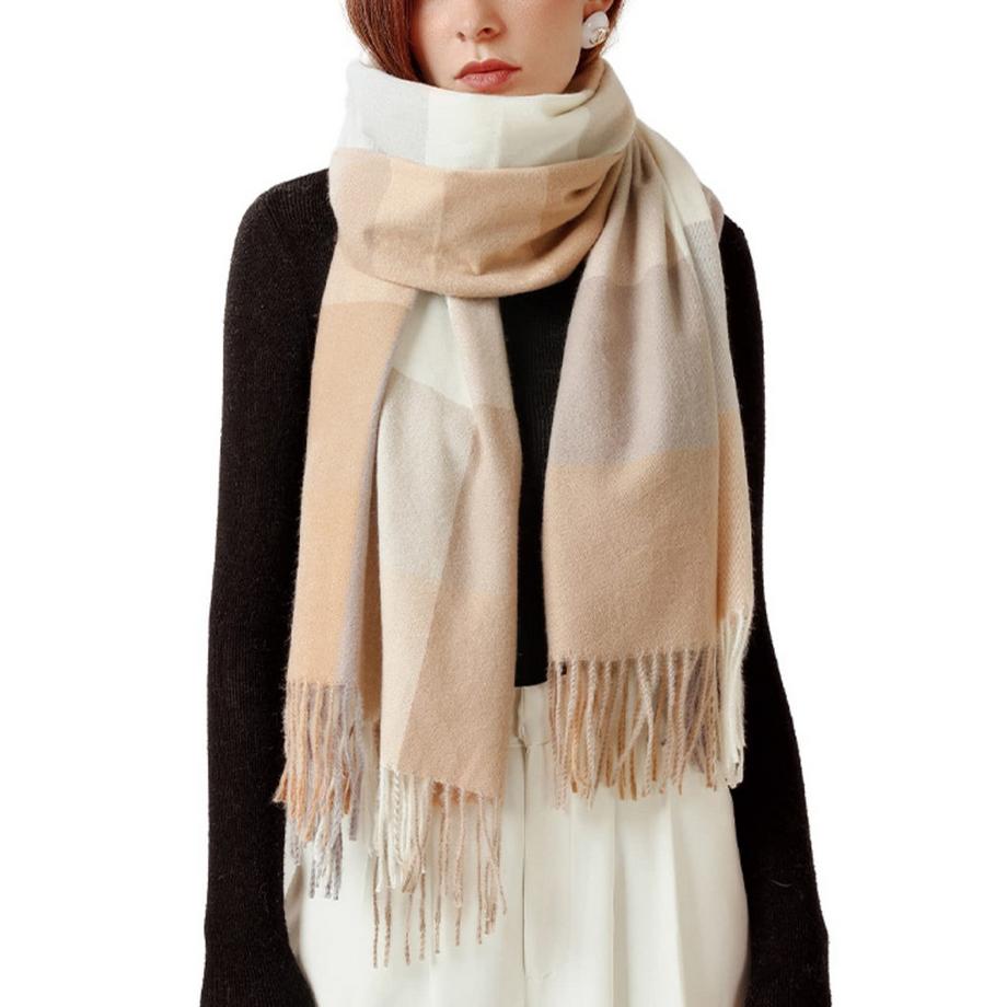 Schals Schals Plaid Poncho Soft High Quality Winter gestrickt Schal mit Quasten