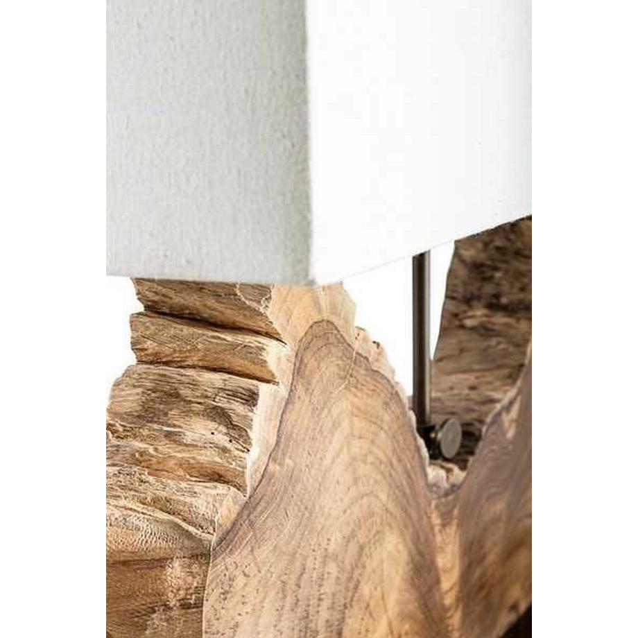 mutoni Lampada da tavolo Naga bianca  