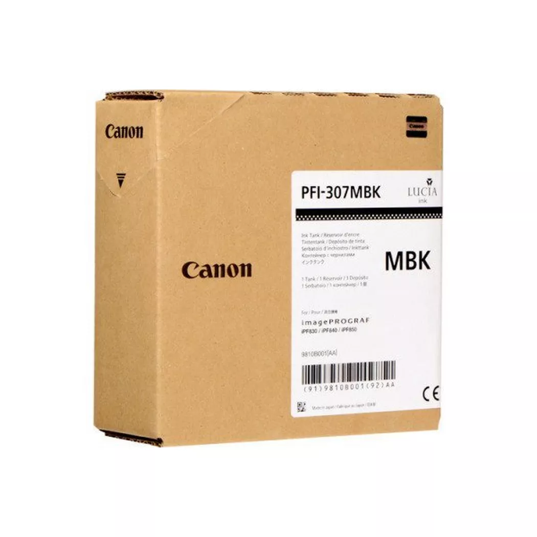 Canon – Tintenpatrone matt schwarz PFI307MBK iPF 830/840 330ml, One Size