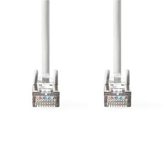 Nedis  Câble réseau CAT6a | SF/UTP | RJ45 mâle | RJ45 mâle | 7.50 m | Rond | PVC | Blanc | Tag 