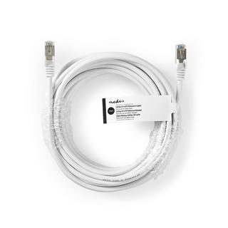 Nedis  Câble réseau CAT6a | SF/UTP | RJ45 mâle | RJ45 mâle | 7.50 m | Rond | PVC | Blanc | Tag 