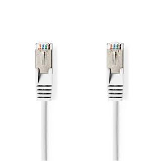 Nedis  Câble réseau CAT6a | SF/UTP | RJ45 mâle | RJ45 mâle | 7.50 m | Rond | PVC | Blanc | Tag 