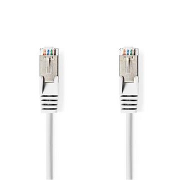 Câble réseau CAT6a | SF/UTP | RJ45 mâle | RJ45 mâle | 7.50 m | Rond | PVC | Blanc | Tag