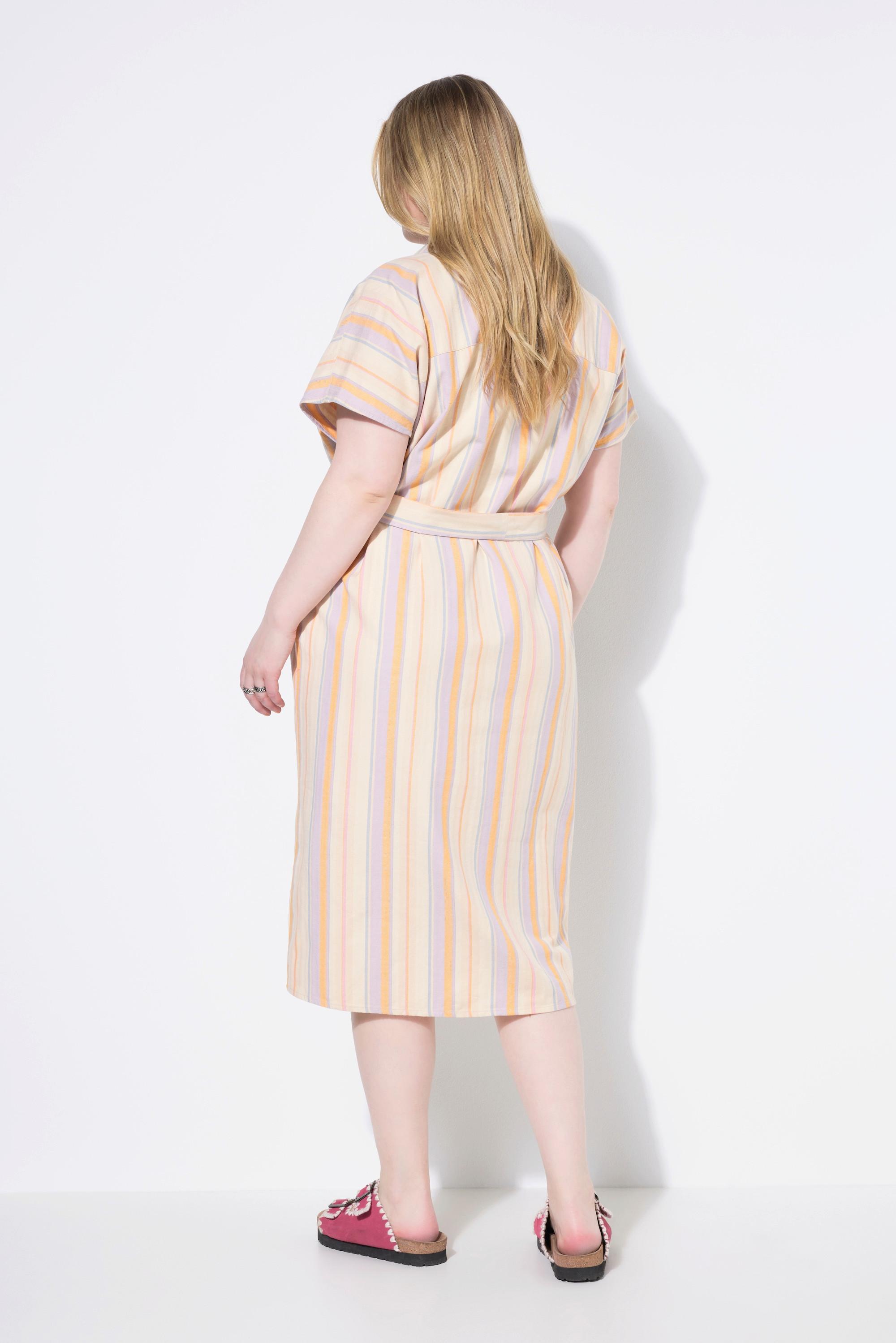 Studio Untold Abito Chemisier Midi a Righe  