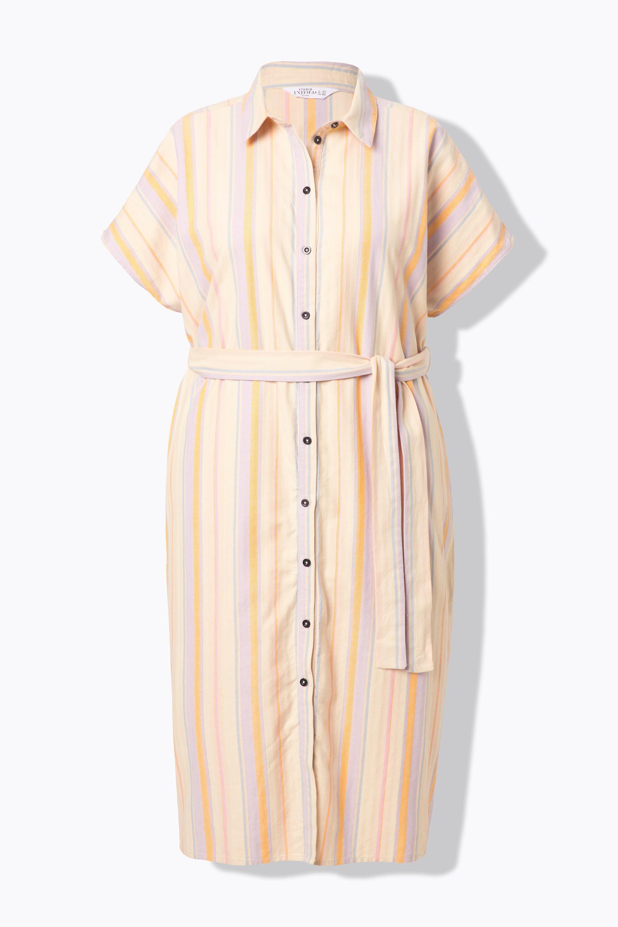 Studio Untold Abito Chemisier Midi a Righe  