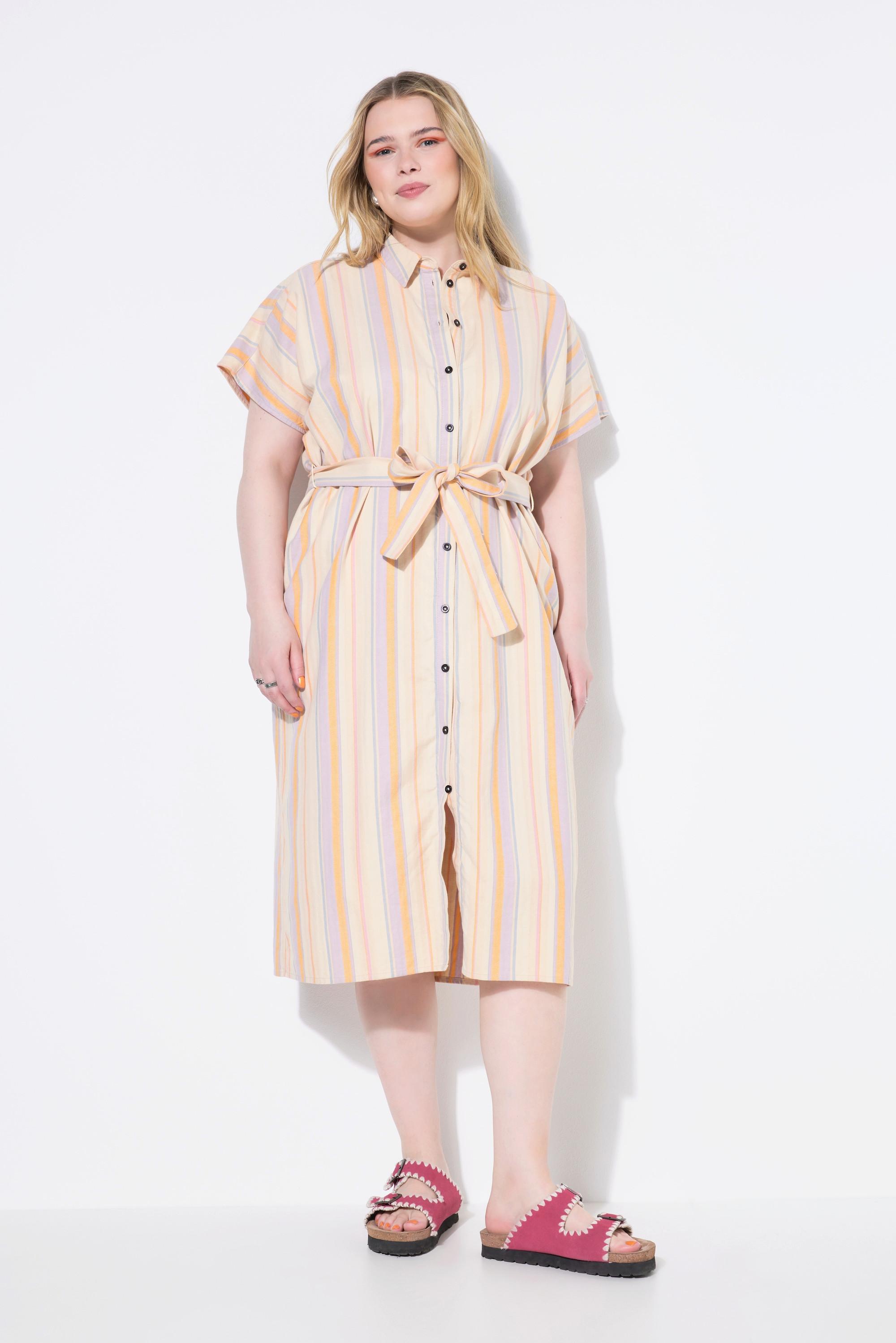 Studio Untold Abito Chemisier Midi a Righe  