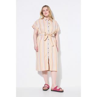 Studio Untold Abito Chemisier Midi a Righe  