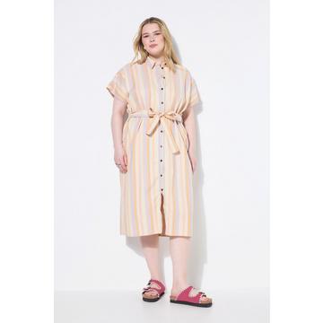 Abito chemisier midi con righe